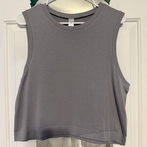 NWOT Varley Page Seamless Crop Tank - Sleet
